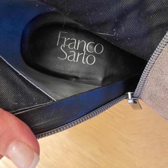 Franco sarto grey suede boots preowned - Picture 4 of 6